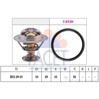 TERMOSTAT A3 A4 A5 A6 Q2 Q3 Q5 TT ARONA LEON KAMIQ KAROQ KODIAQ OCTAVIA YETI ARTEON CADDY CC GOLF VI - FACET 7.8945