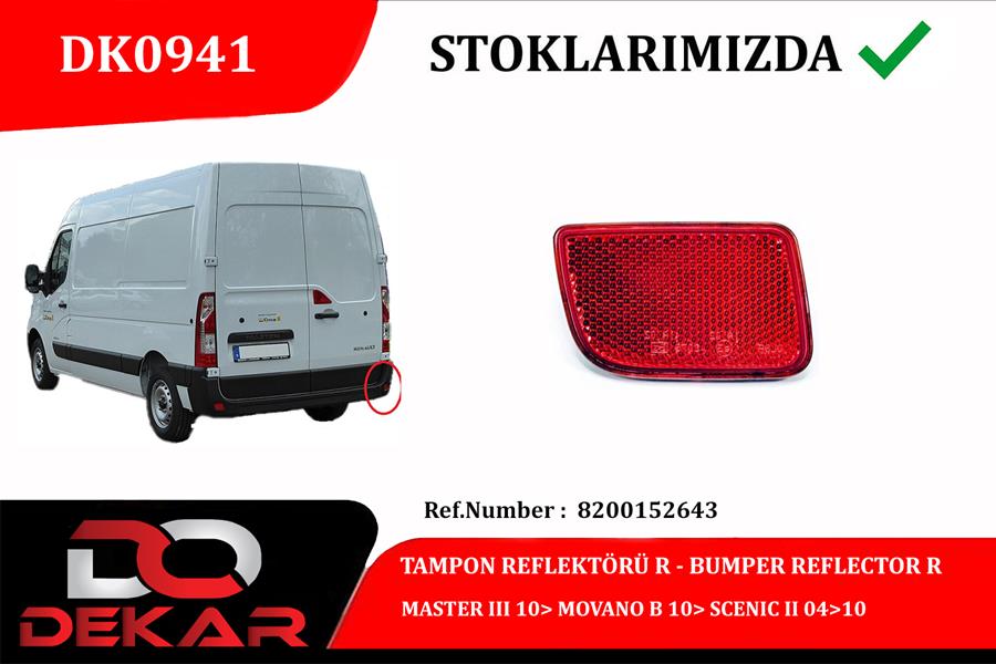 ON TAMPON BAGLANTI BRAKETI TAKIM FLUENCE 09> - DEKAR DK9941