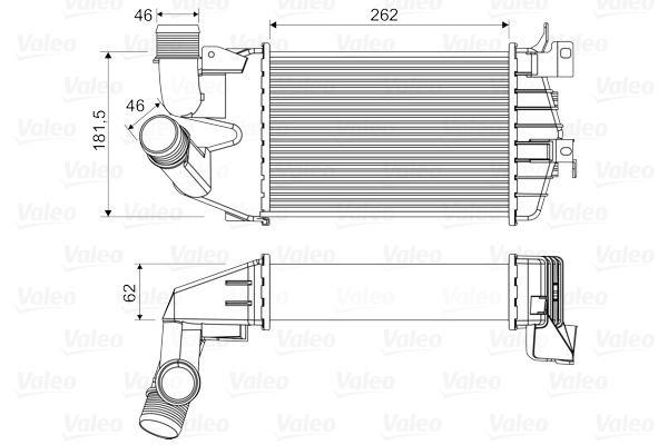 TURBO RADYATORU OPEL ASTRA, ZAFIRA - VALEO 818556