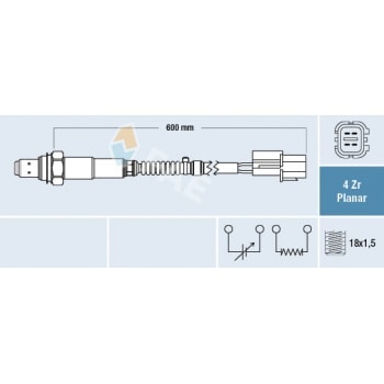 OKSIJEN SENSORU AVEO T250 1,4 16V - FAE 77657