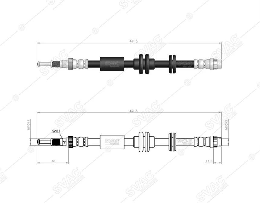 Renault Fren Hortumu On K9k 1.5 DCI 1.6 16v Laguna III 2007-> - Svac 60-0162
