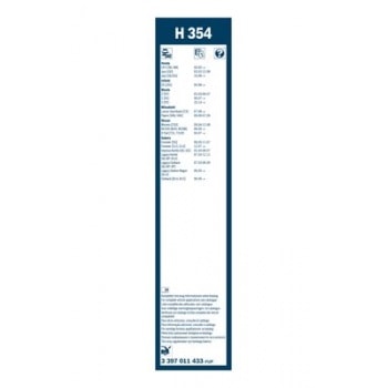 SILECEK SUPURGESI ARKA CAM PLASTIK [350 MM] - BOSCH 3397011433