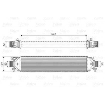 TURBO RADYATORU DOBLO III PUNTO BRAVO 1,4TJET / 1,6DMULTIJET / 1,9DMULTIJET 1.3 MJET - VALEO 818824