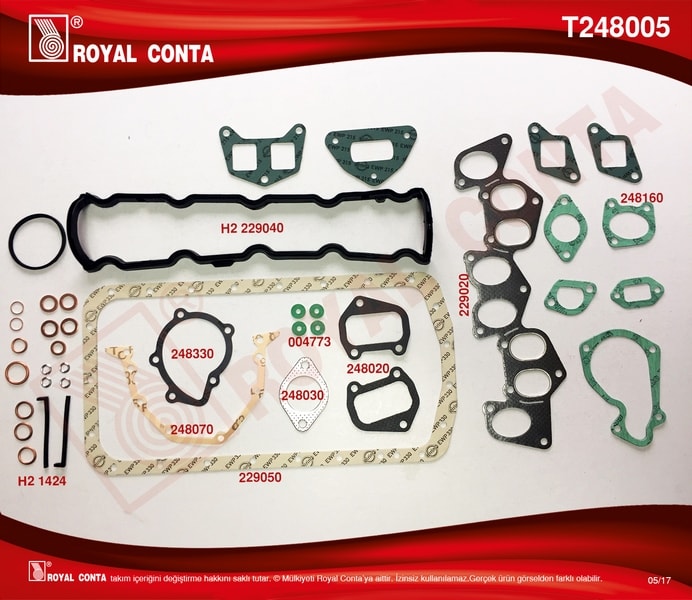 MOTOR TAKIM CONTA (ALT / UST FULL) S,K,C HARIC PARTNER BERLINGO BOXER EXPERTJUMPY XUD9 (1,9 DUZ) / ( - ROYAL T248005