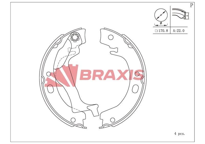 Toyota El Fren Balatası Pabuc Toyota Corolla 1.4 1.6 Vvti 1.4 D4d 2002-2007 (e12) - Braxıs Ac0113