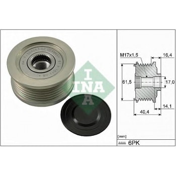 ALTERNATOR KASNAGI DOBLO PUNTO STILO 1,9JTD 01> VECTRA C 1,9CDTI 04> - INA 535011510
