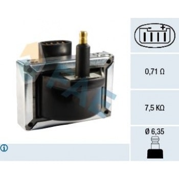ATESLEME BOBINI P106 P306 P405 PARTNER BERLINGO AX ZX TU1M (1,1 8V) TU3 2 (1,4 8V KARBURATORLU) P605 - FAE 80263