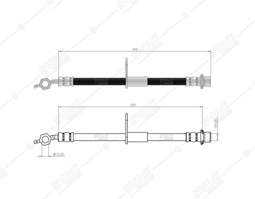Toyota Fren Hortumu On Sol Sag Land Cruıser 100 98-> - Svac 76-0161