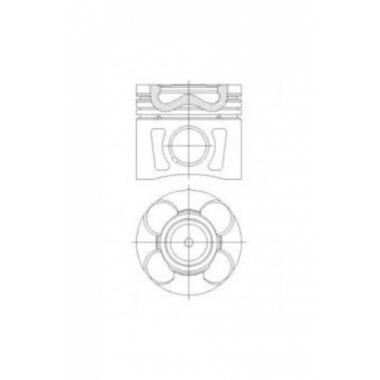 MOTOR PISTON+SEGMANI ASTRA J CORSA D GRANDE PUNTO1.3CDTI 16V LINEA GRANDE PUNTO 199A3000 MULTIJET - - YENMAK 4289-041