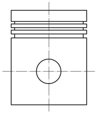 MOTOR PISTON SEGMAN 79,50mm CLIO SANDERO 1,4 8V K7J 0.50 - MAHLE 0222702
