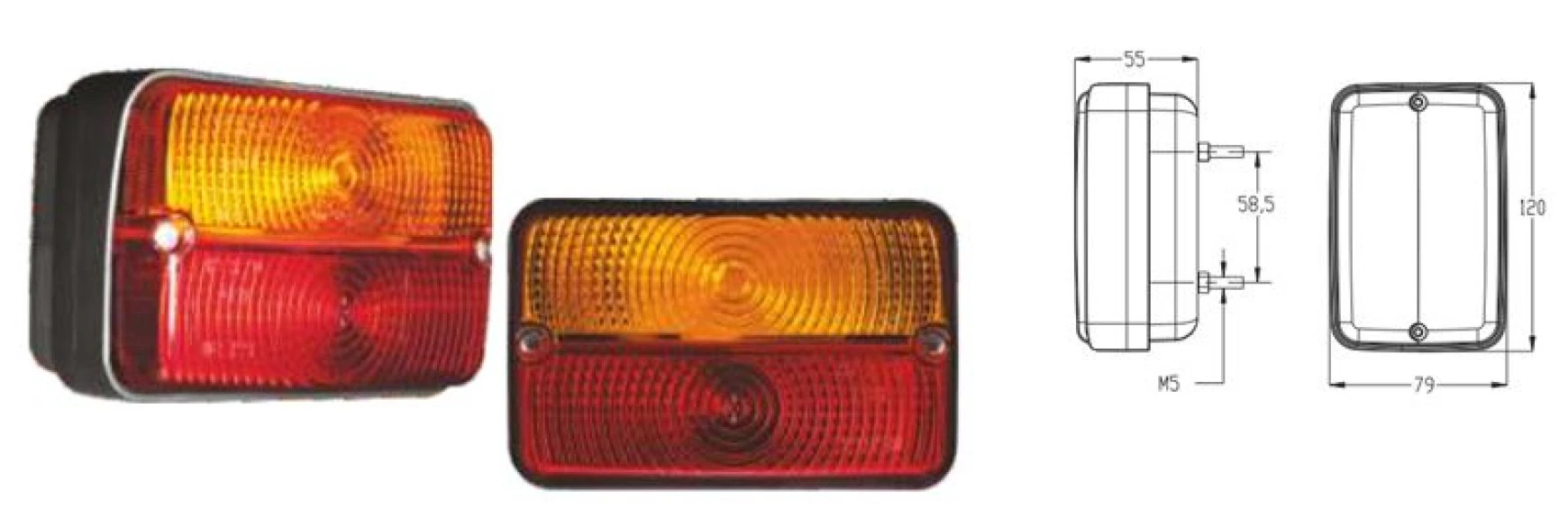 Massey Ferguson Traktor Stop Lambası Kisa Tip Mf398 Landını E Belgeli 352425 - Ceray 712336