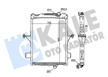 Volvo Truck Su Radyatoru - Volvo / Euro 6 - Fm 330, Fm 370, Fm 380, Fm 400, Fm 410, Fm 420, Fm 430, Fm 440, Fm 4 - Kale 362685