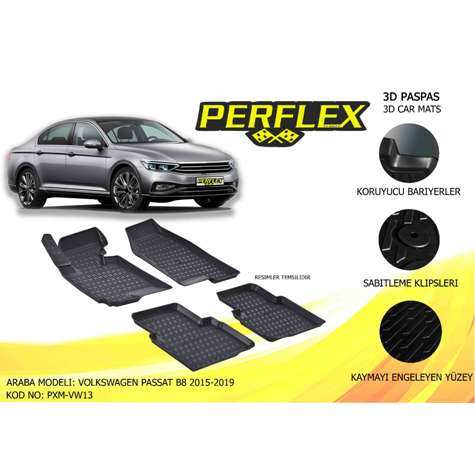 PASPAS 3D HAVUZLU X-MAT PASSAT B8 2015 - PERFLEX PXM-VW13