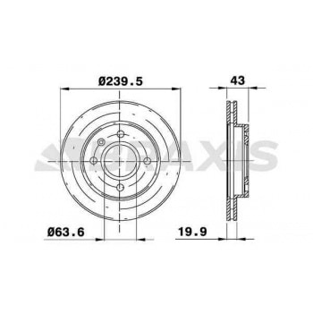 ON FREN DISK AYNASI ESCORT ORION 1,3 1,4,1,8D 1,8TD 90>00 FIESTA 1,1 1,3 1,4 1,6 KA 1,0 1,3 99>08 MA - BRAXIS AE0017