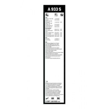 SILECEK SUPURGESI AEROTWIN 550 / 550mm A933S (FLATBLADE MUZ TIPI) - BOSCH 3397118933