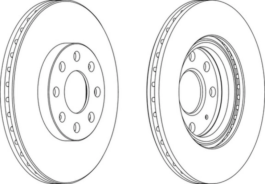 Opel Fren Diski Ön - Takım 14 İnch - Frd Ddf1304