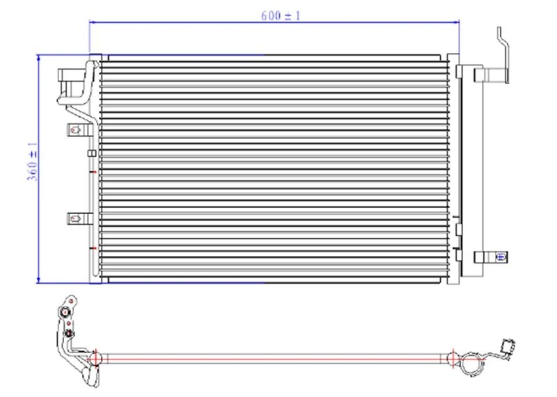 Kia Klima Radyatoru Kia Cerato 1,6 Crdi 2006 -> - Orıs Cki001016
