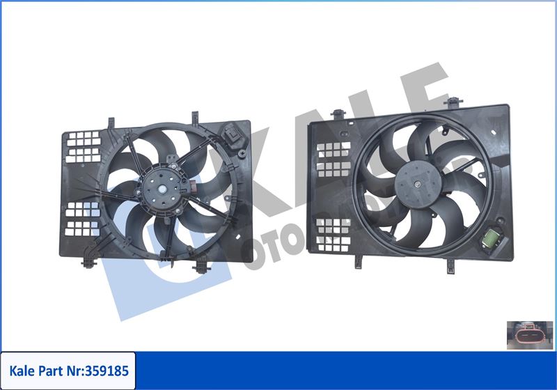 FAN MOTORU DAVLUMBAZLI KOMPLE KONTROL UNITELI COURIER 1.0 ECOBOOST 17> - KALE 359185