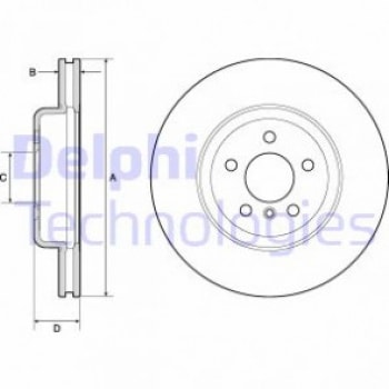 FREN DISKI ON BMW F06 F10 F11 F12 F13 - DELPHI BG9154C
