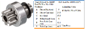 MARŞ DİŞLİSİ-JT 9D KUBOTA TRACTORS - FORMMETAL-61183