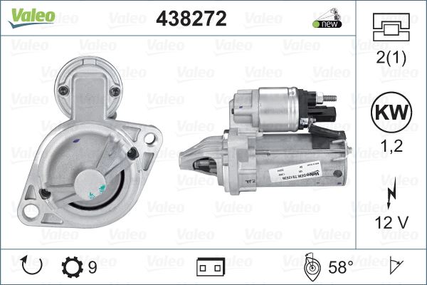 MARS MOTORU 12V 9 DIS BMW   X1  X3  X5  X6 Z3 Z4 - VALEO 438272