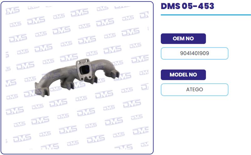 EGZOZ MANIFOLDU KOMPLE MERCEDES TRUCK ATEGO904 MOTOR 1517,1215 - DEMOSAN 05-453