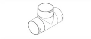 Unıversal Menfez Kiti> (t) Yönlendirme Siyah 75> 75> 75 - Yilkar-354.03.yhmnf.08