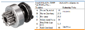 MARŞ DİŞLİSİ-BT 10D ANADOL TAM FRZ. MEA15609/UMD5623 - FORMMETAL-53609