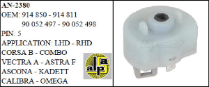 KONTAK TERMİNALİ>OPEL ASTRA - CORSA - VECTRA A    >>914850/914811/90052497/8 - MCAR-AN2380
