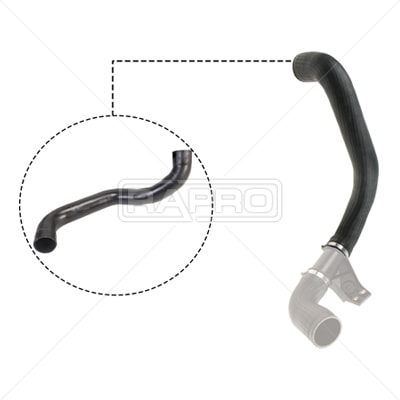 TURBOSARJ HORTUMU SOL (BUYUK, KOD: MQ3/MQ4/MQ5) MERCEDES SPRINTER 901>905 96>06 - RAPRO R28300