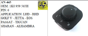AYNA KUMANDA ANAHTARI>VW GOLF 5 - JETTA - PASSAT    >>1K0959565H - MCAR-AN443