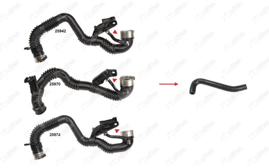 Nissan Turbo Borusu Hortumu Plastık Boru Harıc Nissan X-Traıl Renault Koleos 2.0 DCI 16> - Nifea 25972