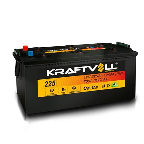 AKU 12V 225 AH C (518×279×240) - KRAFTVOLL 18020008