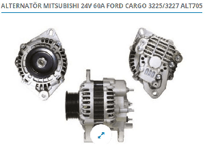 ALTERNATÖR MITS. 24V 60A FORD CARGO 3225/3227 - DODO-ALT705