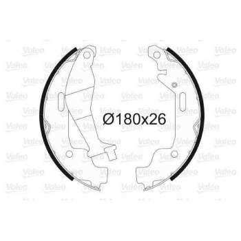 OPEL ARKA FREN BALATASI PABUC AGILA 1,0 12V 1,2 16V 00> - VALEO 562783