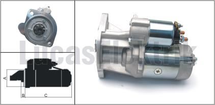 MARS MOTORU 12V / 2,5kW / 9DIS NISSAN INTERSTAR DCI 140, - LUCAS LES0298