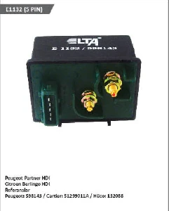 Unıversal Kizdirma Rolesi-12v Partner Hdi 5 Fişli   598143 - Elta-E1132