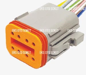 Unıversal Deutsch Sekizli İş Makinası Dt06-8s  Soketi Kablolu - Eks-8c006k