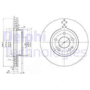 FREN DISKI ON VIANO W639 03> VITO W639 03> V-CLASS W447 14> VITO W447 14> - DELPHI BG3838