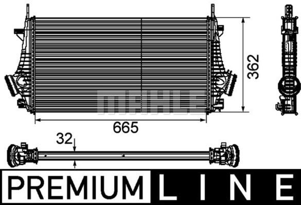 TURBO RADYATORU INSIGNIA A16LET B16DTH A20DTC Y20DTH - MAHLE CI 191 000P