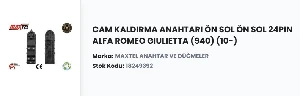 Unıversal Cam Kaldırma Anahtarı Alfa Romeo Giulıetta (940) 10-20 A.katlamalı (sol 4lü) - Maxtel-18249392