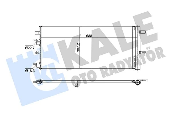 Ford Klima Radyatoru (kurutucu İle) Ford Galaxy Mondeo V S Max 2.0 Tdci 15=> (at Mt) - Kale 353160