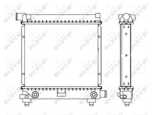 MOTOR SU RADYATORU (KLIMASIZ / OTOMATIK SANZIMAN) 190 W201 85>93 W124 86>92 S124 86>90 - NRF 517662