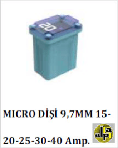 SİGORTA-MİCRO DİŞİ 15 AMP 10MM - MTA-M0404015