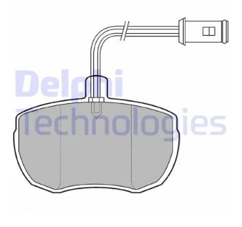 Land Rover Fren Balatası On Range Rover I 85>90 Defender 90>94 Transıt İveco 78>92 Daıly I 78>89 - Delphi Lp651