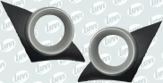 ÖN TAMPON SIS FAR ÇERÇEVESI (TAKIM) 207 (GRI BOYALI) - LUVI 0020.7452.HWX