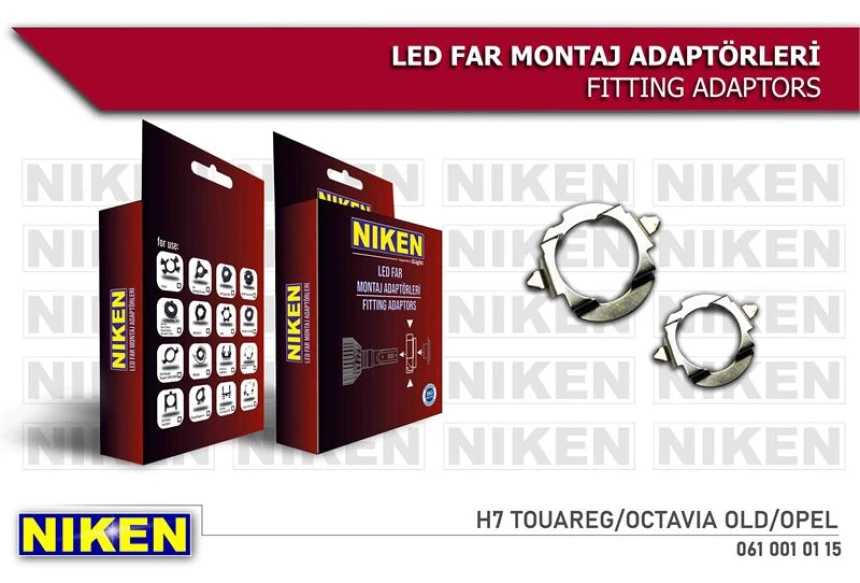 Unıversal Led Far Montaj Adaptoru H7 Touareg/octavıa Old(l17 - Niken 061 001 01 15
