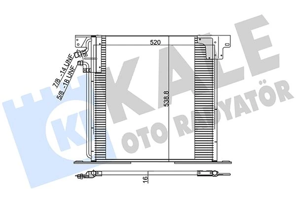 Mercedes Klima Radyatoru V-Class 638/2 97>03 Vito 638 97>03 - Kale 381200