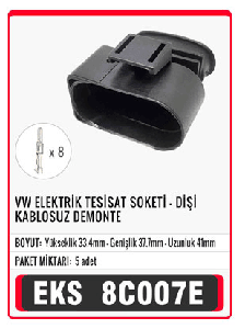 SOKET>VW ELEKTRİK TESİSAT  - DİŞİ - EKS-8C007E