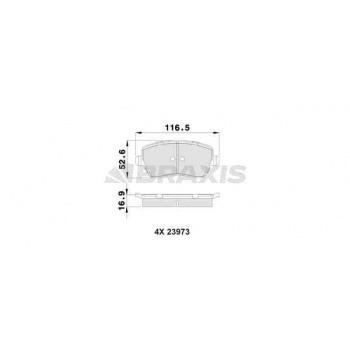 ON FREN BALATASI MICRA K12 03> NOTE 06> CLIO III 05> MODUS 04> DUSTER 10> LOGAN 04> DOKKER 12> G:116 - BRAXIS AB0006